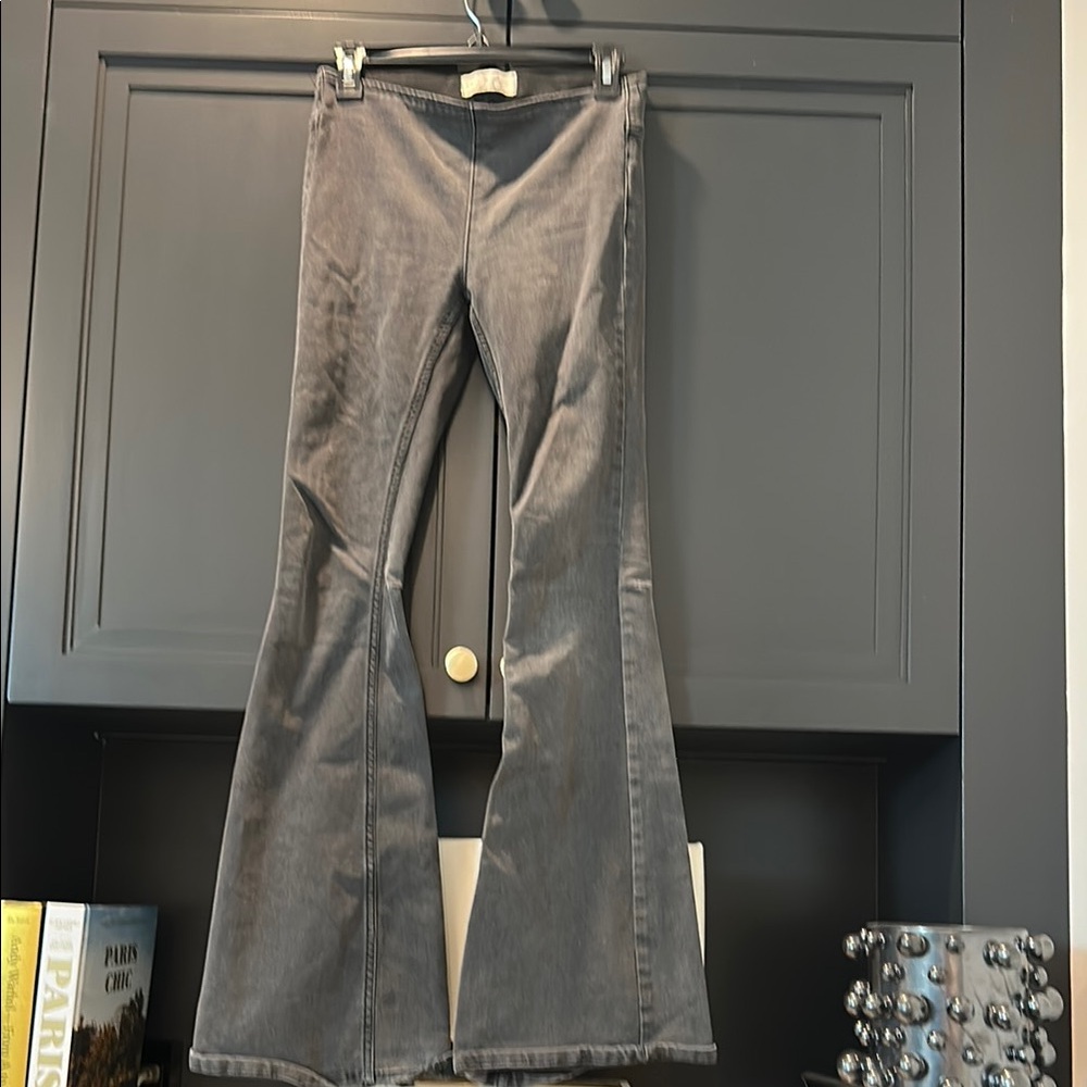 Free People Charcoal Flared Jeans